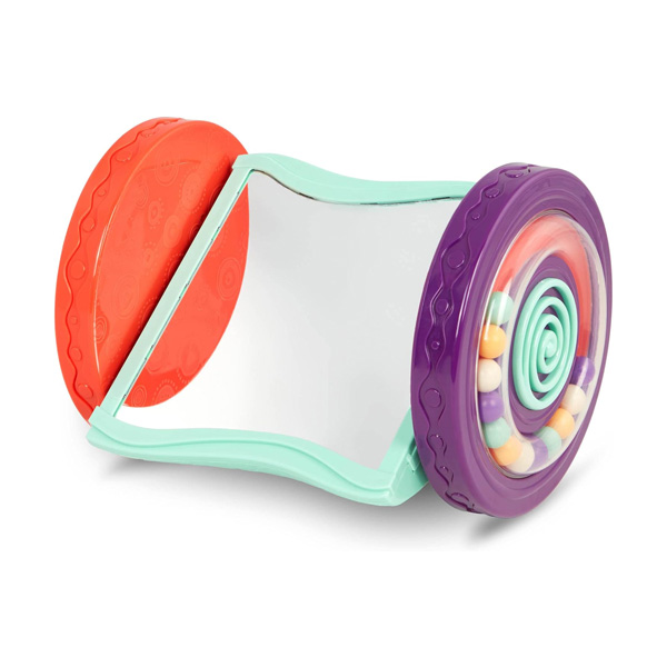 Best Toys for Newborns - B. Toys Looky-Looky Crawl & Roll Mirror Toy