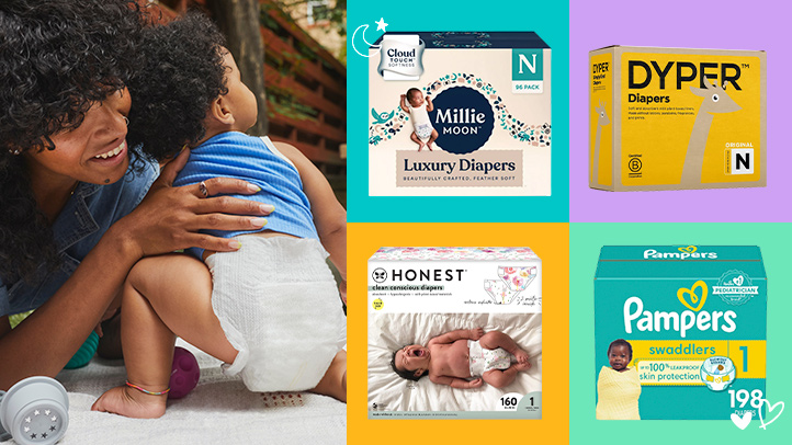 Best Diapers Brands: Pampers, Huggies, Honest Company, Millie Moon, Dyber