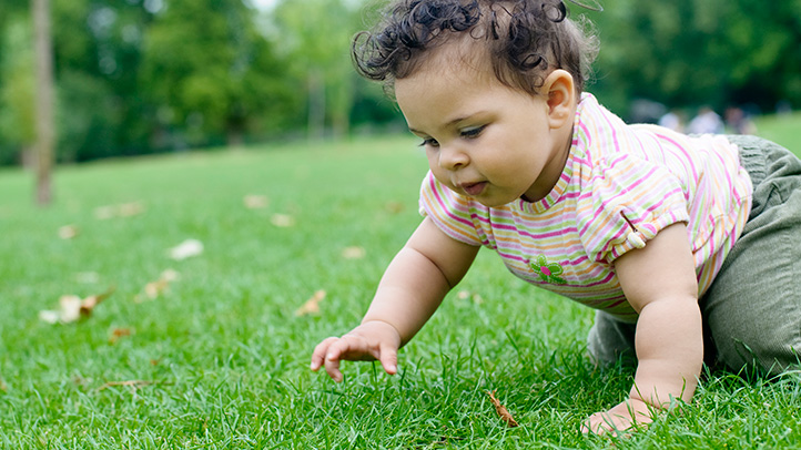 crawling baby