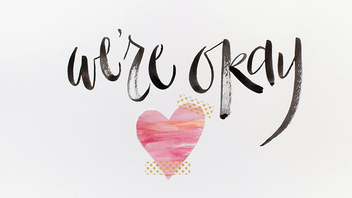 Photo of a pink heart on a white background