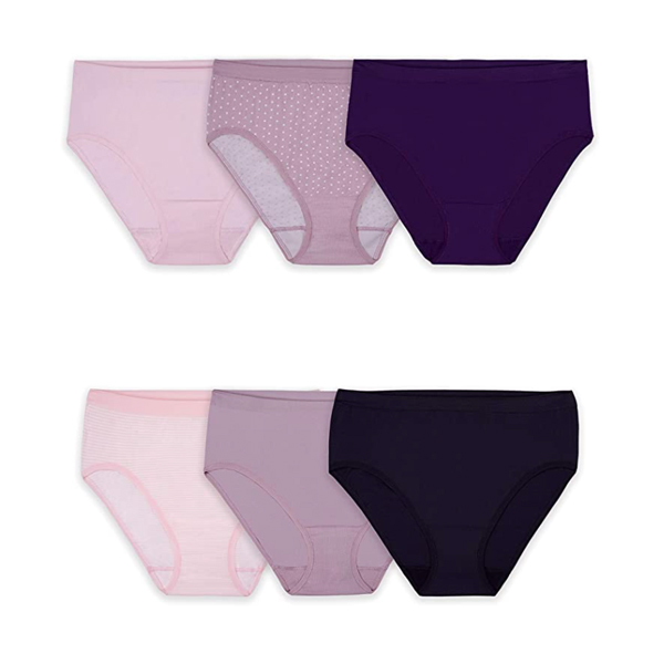 Best Postpartum Recovery Products - Fruit of the Loom High-Waisted Underwear in various colors