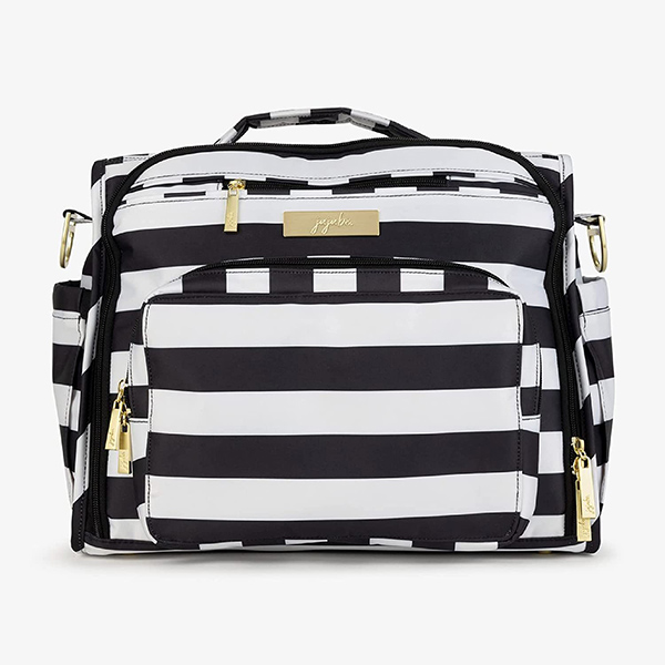Best Diaper Bags - Jujube BFF Diaper Bag in black and white stripes