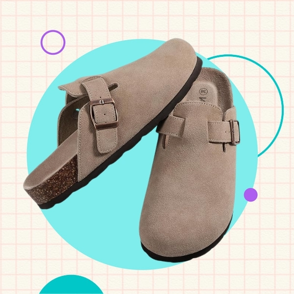KIDMI Women%u2019s Suede Clogs 