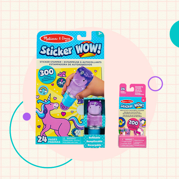 Melissa & Doug Sticker WOW! Activity Pad and Sticker Stamper