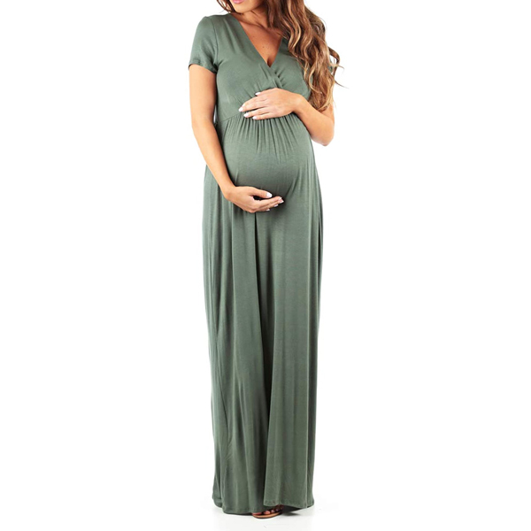 Best Baby Shower Dresses - Mother Bee Maternity Short Sleeve Dress