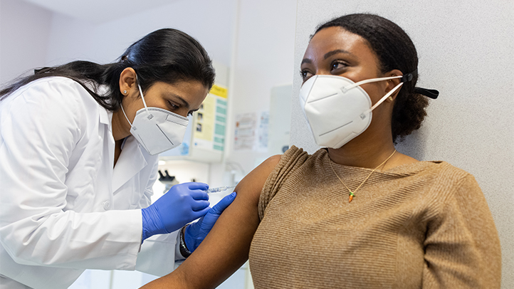woman getting tested for rh incompatibility
