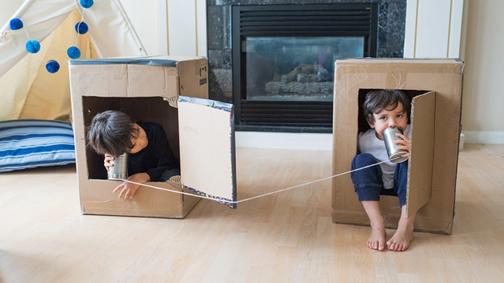 siblings playing with each other