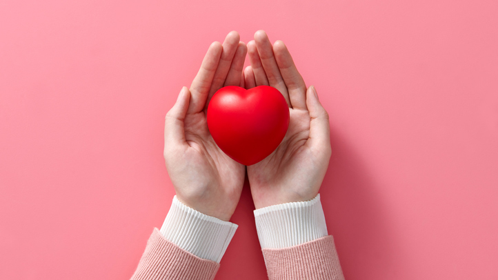hand with a heart