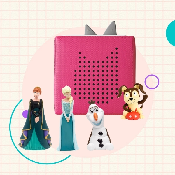 Tonies Audio Box Player with Disney's Frozen Characters  Elsa, Anna and Olaf 