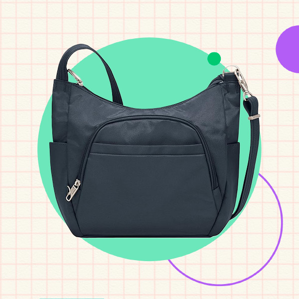 Travelon Anti-theft Classic Crossbody Bucket Bag