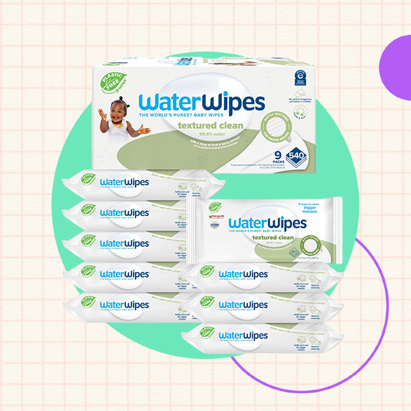 WaterWipes Plastic-Free Textured Toddler & Baby Wipes